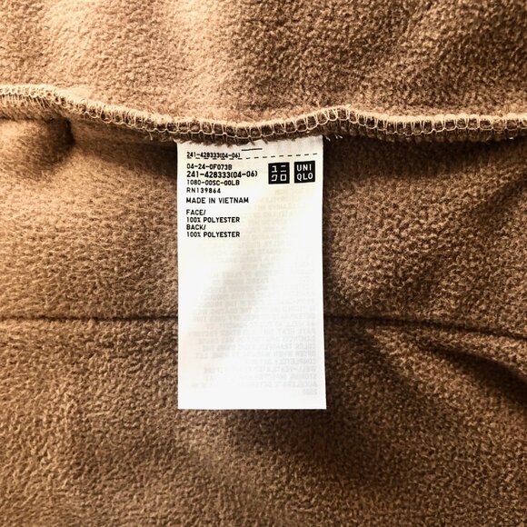 NWOT Uniqlo Pile-Lined Fleece Teddy Coat Size Small - Picture 9 of 11